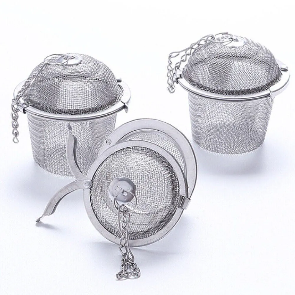 US 2-4 Pack 2.16'' Tea Strainer Filter Infuser Ball Mesh Loose Leaf Herb Locking