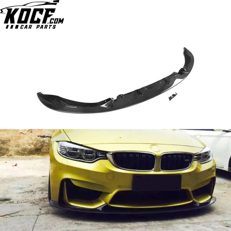 Vacuum Carbon Fiber F80 M3 Car Front Splitter for BMW F82 F83 M4 14-19