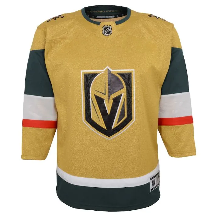 Vegas Golden Knights Gold Premier Youth Jersey - Home 2T/4T