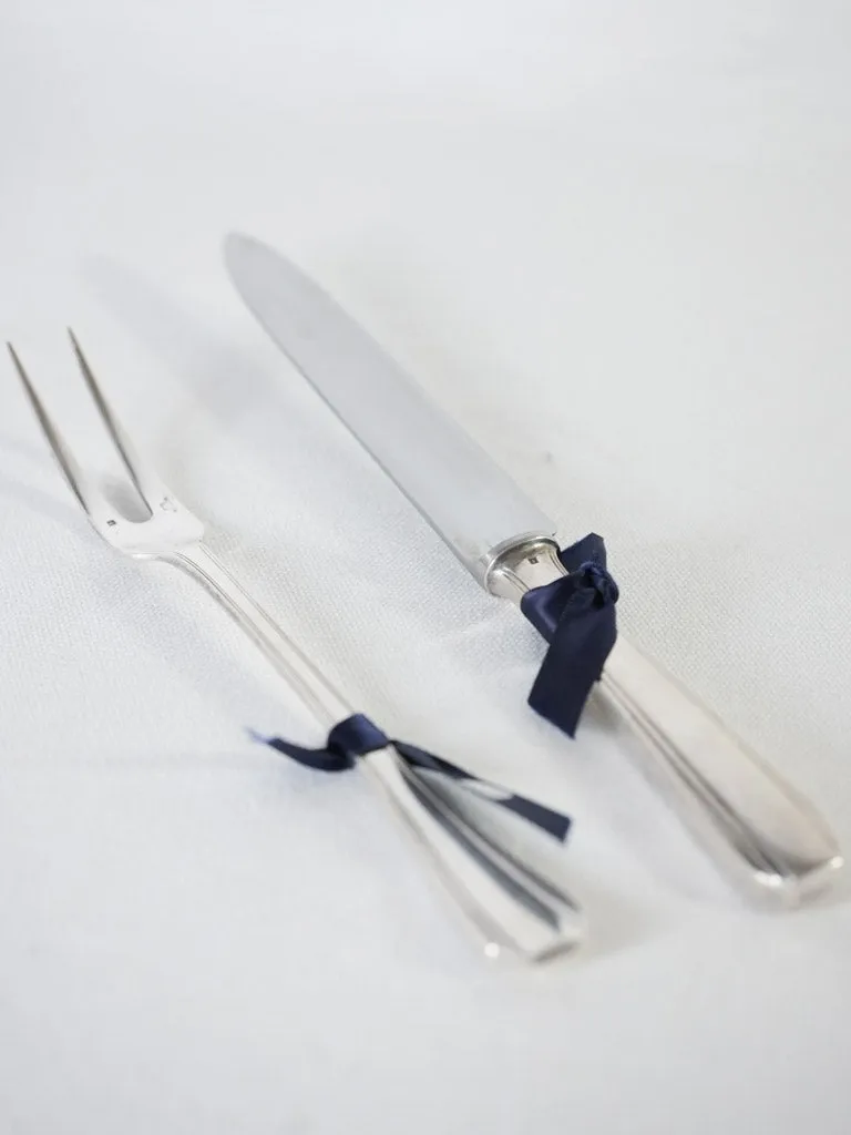 Vintage Christofle carving knife & fork