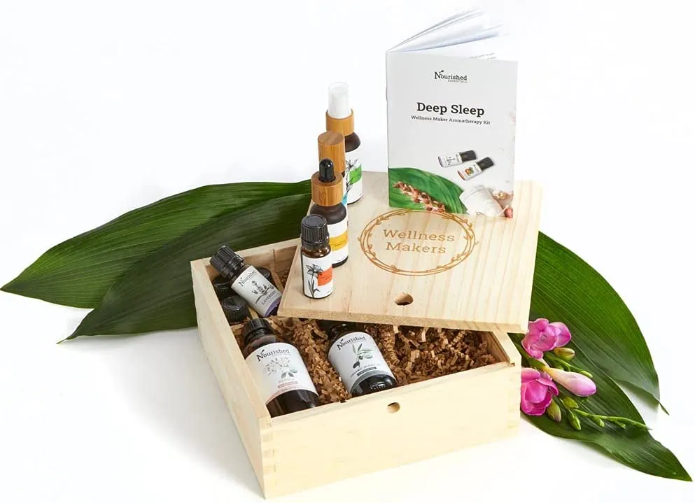 Wellness Maker Deep Sleep Kit - Make Your Own Natural Essential Oil Sleep Blends - Organic