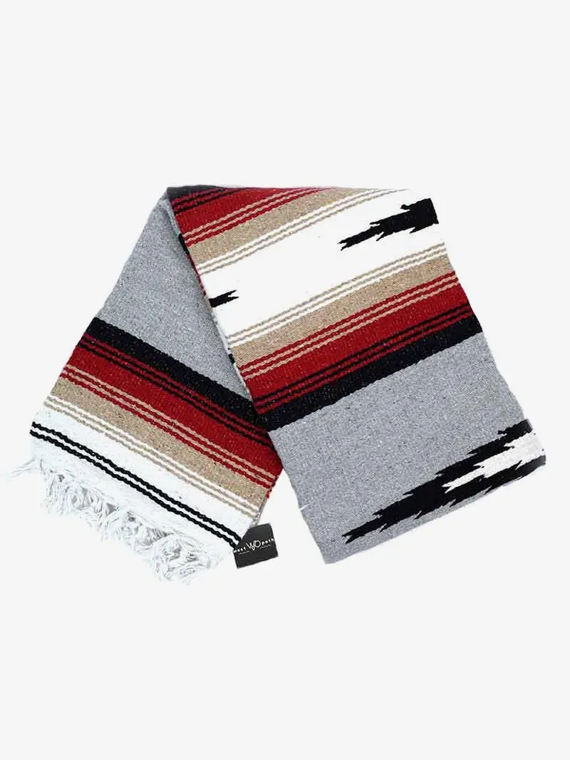 West Path Baja Diamond Yoga Blanket - Grey Custom