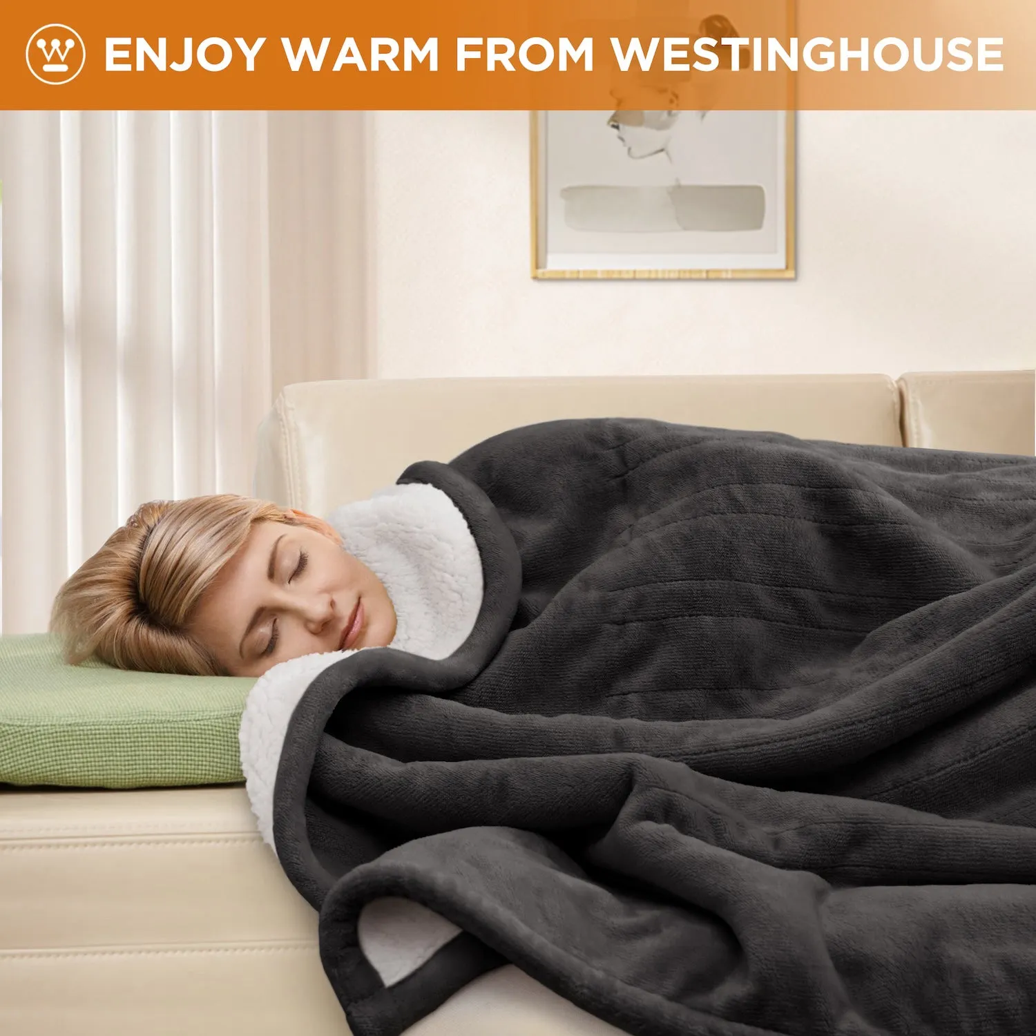 Westinghouse Electric Blanket Flannel to Sherpa