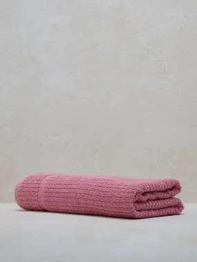 Westside Home Dusty Pink Self-Striped Bath Towel