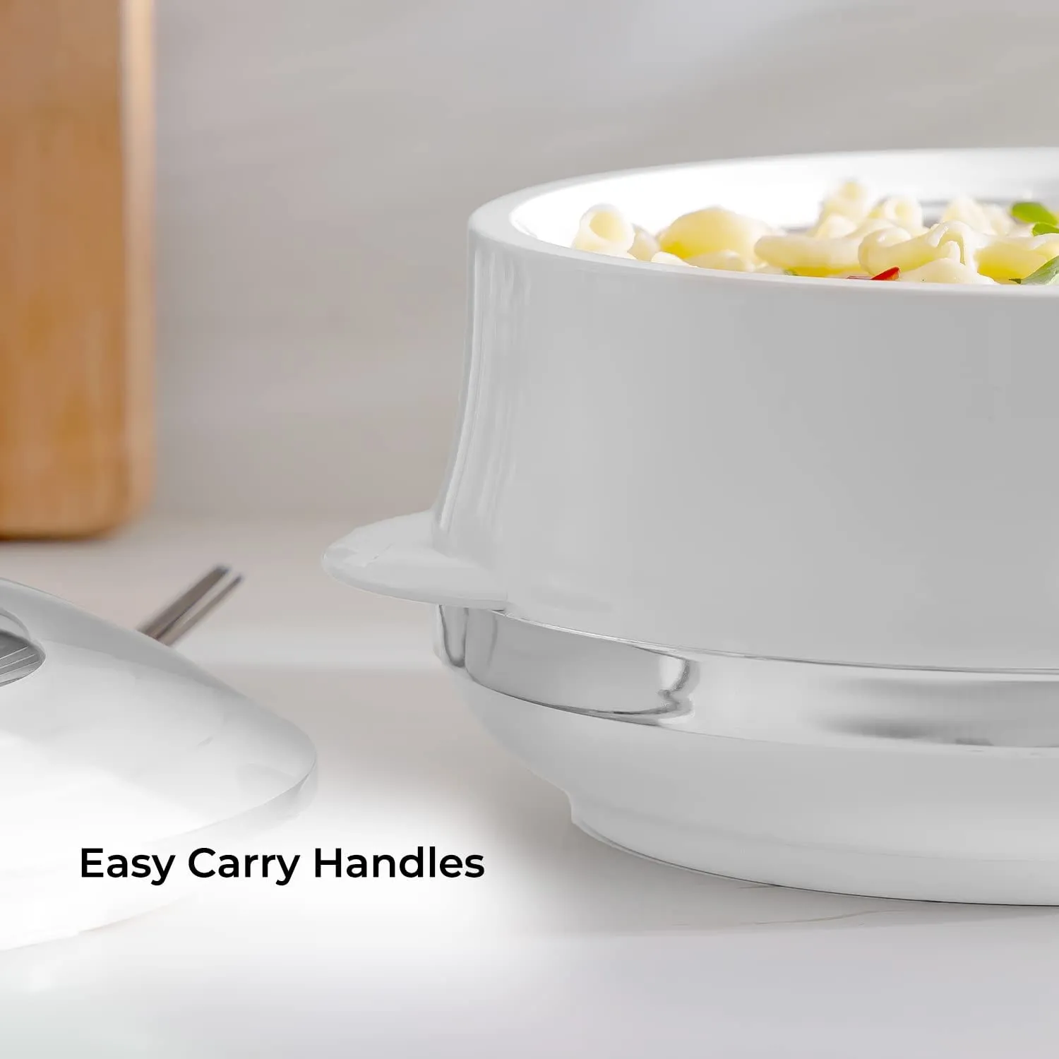 White Insulated Casserole Serving Dish 3.5L