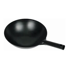 Winco 14" Chinese Wok Carbon Steel - Black - WOK-34