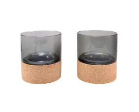 Wine Button Cups - Gray