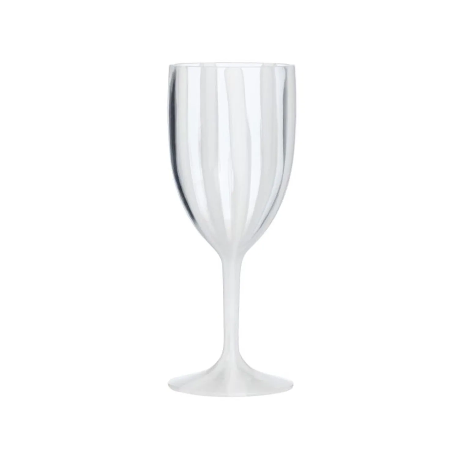 Wine Glass Acrylic Cabana - White