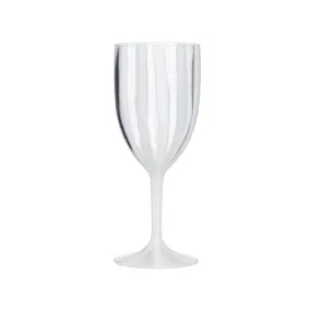 Wine Glass Acrylic Cabana - White