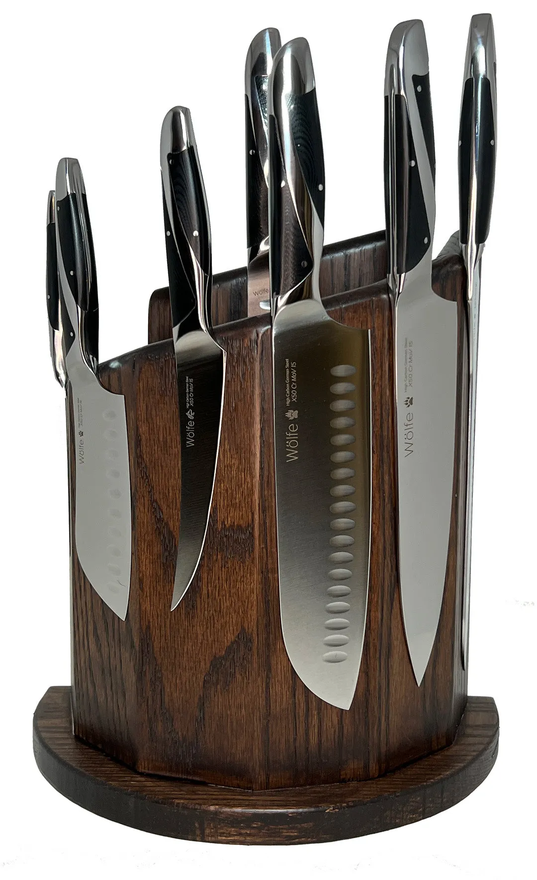 Wölfe 7 PC Cutlery Set with Custom Block and Sharpener