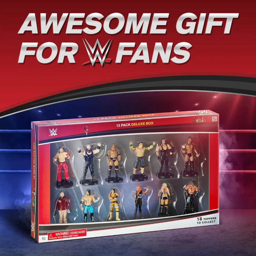 WWE Superstar Pencil Toppers, Set of 12  – Bray Wyatt, Undertaker, Becky Lynch, Braun Strowman and More