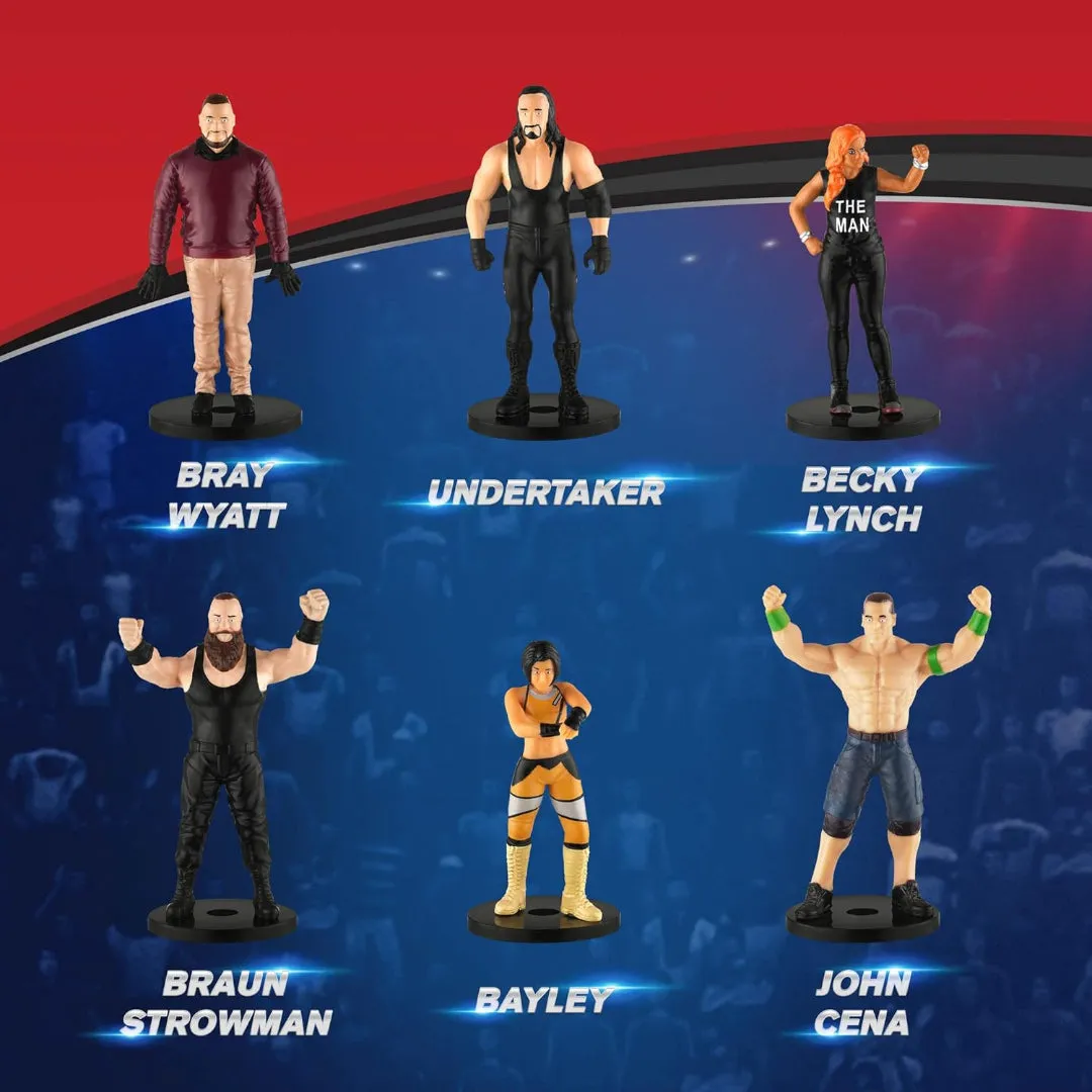 WWE Superstar Pencil Toppers, Set of 12  – Bray Wyatt, Undertaker, Becky Lynch, Braun Strowman and More