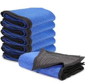 XtremepowerUS 6 Moving & Packing Blankets Multi-Purpose Blanket - 80" x 72" - Quilted Shipping Furniture Pads