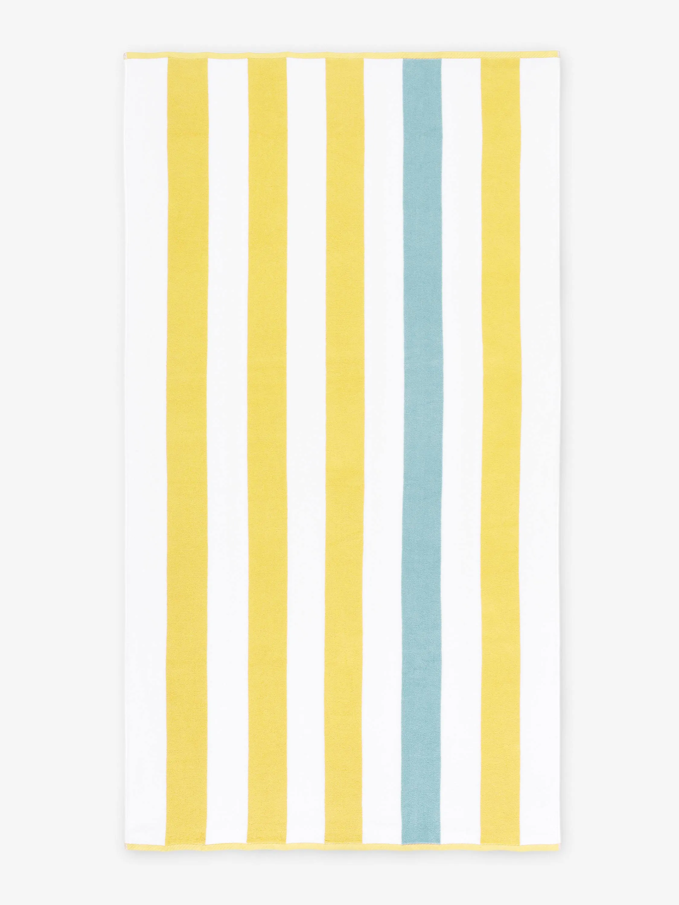 Yellow Sea Glass Cabana Beach Towel