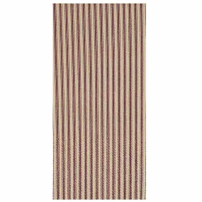 York Ticking Stripe Barn Red Towels Set of 6 - 18x28"