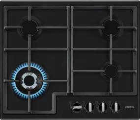 Zanussi ZGNN645K 4 Burner Gas Hob, Black