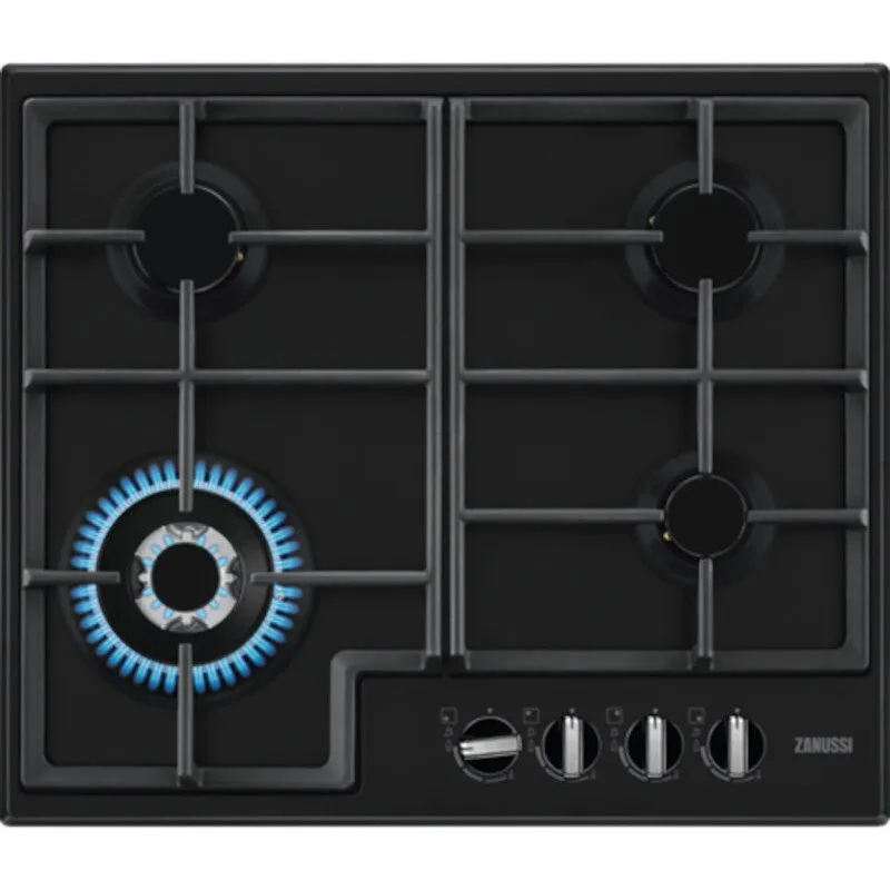 Zanussi ZGNN645K 4 Burner Gas Hob, Black