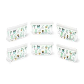 ZIPTUCK SNACK BAGS SET OF 6