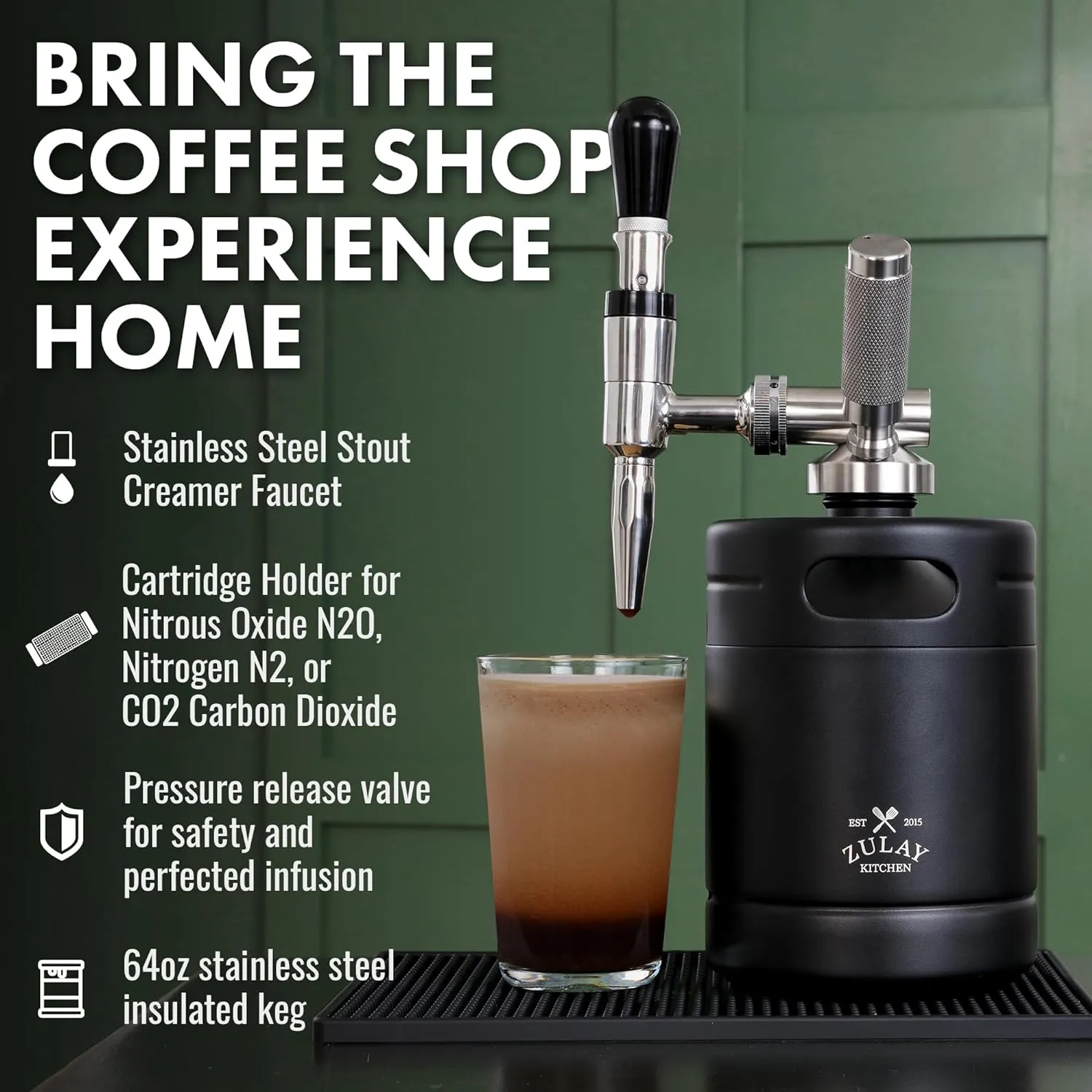 Zulay Kitchen 2L Nitro Cold Brew Coffee Maker