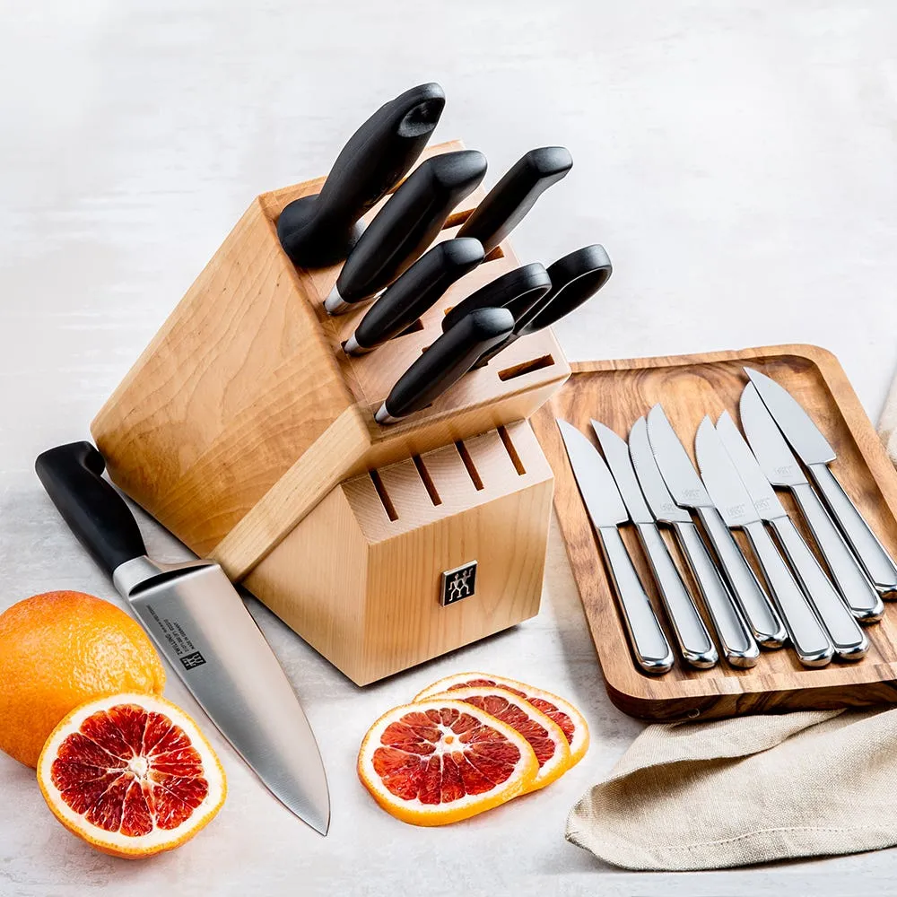 Zwilling 8-Piece Four Star Block Combo with Bonus Steak Knives -38663-005